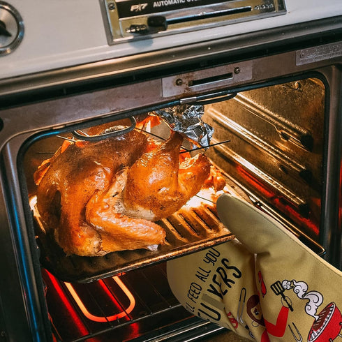 Miracu Funny Oven Mitts, Gifts for Chefs, Cooking BBQ Oven Mitt - Unique Cooking Gifts for Cooks Dad Brother Him - Funny Kitchen Gadgets, Manly Fa...