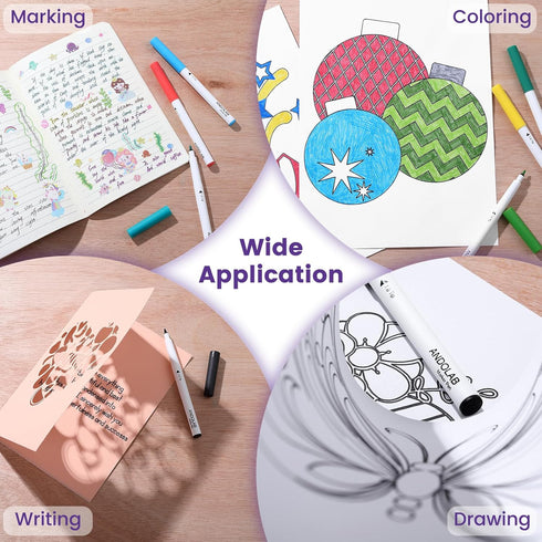 Marker Pens for Cricut Maker 3/Maker/Explore 3/Air 2/Air, 1.0 Tip Premium Marker Pen Set of 30 Pack Supplies Tools Accessories Writing Drawing Pen...