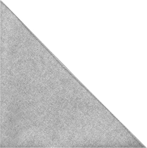 King & Priory Stonewashed Medium Grey Pocket Square, Handkerchief...