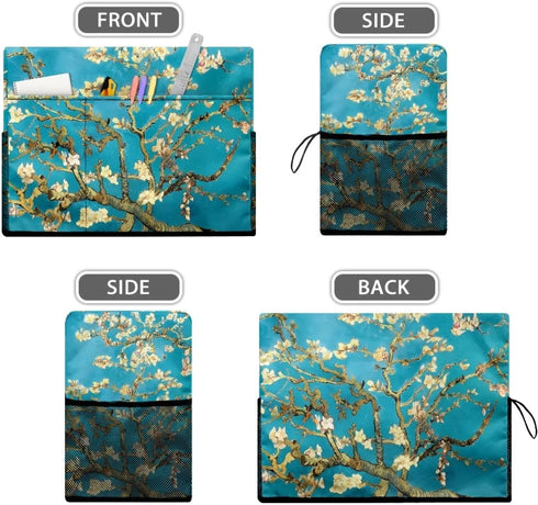 Almond Blossom Pattern Sewing Machine Polyester Cover Dustproof and Foldable Cover for Most Standard Singer and Brother Sewing Machine...
