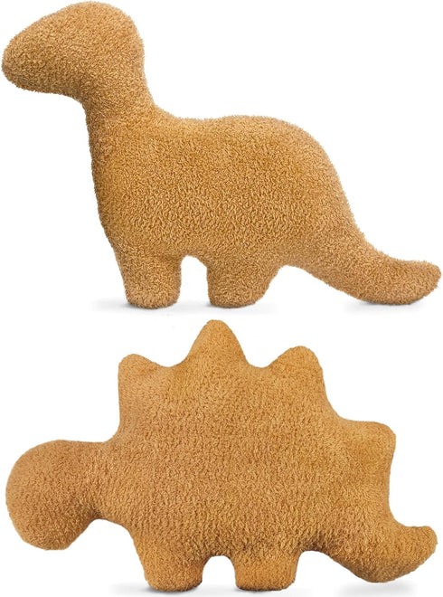 Dino Nugget Pillow for Birthday Gifts, Dinosaur Chicken Nuggets Plush Funny Gifts for Boys Girls, Plush Nuggets Dinosaur Stuffed Animal, Cute Dino...