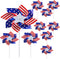 4th of July Pinwheels Patriotic Pinwheels American Flag Windmill for Memorial Day Independence Day Party Decorations 10Pcs...