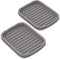 Silicone Sponge Holder -soap Tray - 5.9" X 4.33" Set -2pcs (Gray)...