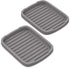 Silicone Sponge Holder -soap Tray - 5.9" X 4.33" Set -2pcs (Gray)...