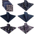 SHLAX&WING 5 Pieces Assorted Mens Silk Pocket Square Handkerchiefs Set 75...