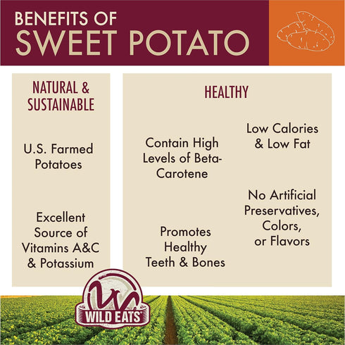 Sweet Potato Treats for Dogs – 12 oz. (Great Low Calorie, Low Fat Alternative to Traditional Dog Biscuits, Dog Cookies, and Dog Bones) Healthy Dog...