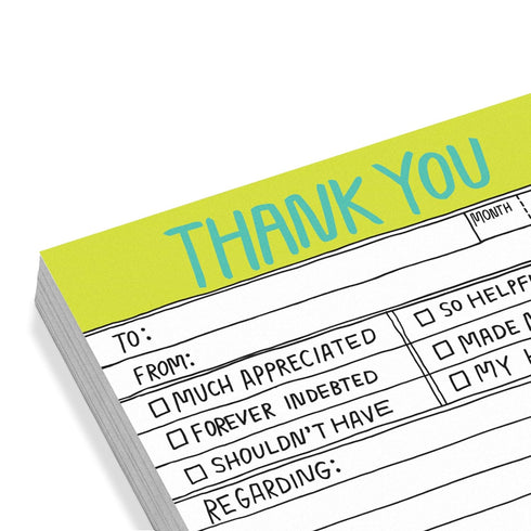 Knock Knock Hand-Lettered Thank You Sticky Notes...