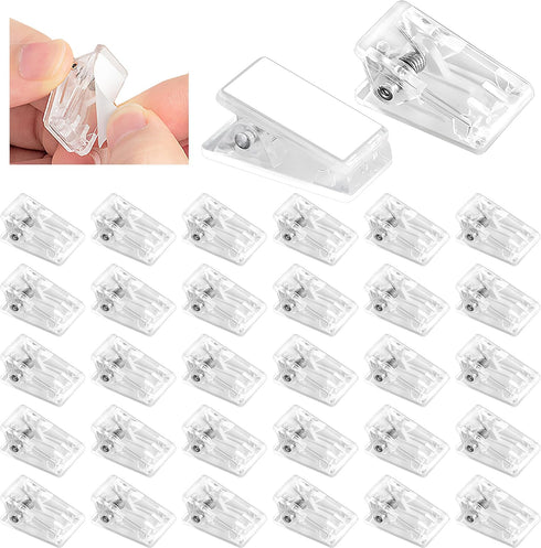 120 pcs Self-Adhesive Clips Wall Tapestry Clips Plastic Sticky Hanging Spring Photo Clips Poster Clips for Office Home Poster Photo Halloween Chri...