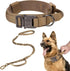 Tactical Dog Collar, Adjustable Military Training Nylon Dog Collar with Control Handle, Heavy Duty Metal Buckle for Medium and Large Dogs(XL 20-24...