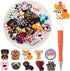 Realspring 40 Pcs Dog Silicone Focal Beads, Colorful Silicone Beads Loose Beads for Pen Keychain Making DIY Gift Necklace Bracelet Jewelry...