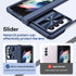 Compatible with Samsung Z Fold 4 Case with Camera Lens Protector Slide Black,Phone Samsung Galaxy Z Fold 4 Case Silicone Transparent Shockproof Lu...