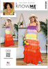 Know Me Misses' Color Block Maxi Dress Sewing Pattern Kit, Design Code ME2045, Sizes 8-10-12-14-16, Multicolor...