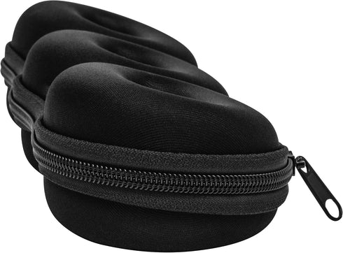 Triple Watch Travel Case Storage Organizer For 3 Watches | Tough Portable Protection w/Zipper Fits All Wristwatches & Smart Watches Up To 50mm (Bl...