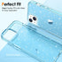 Hython Case for iPhone 15 Case Glitter, Cute Clear Glitter Sparkly Shiny Bling Sparkle Cover, Anti-Scratch Soft TPU Thin Slim Fit Shockproof Prote...