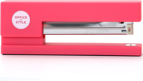 Precision Jam-Free Full Strip Non-Skid Stapler, Pink...