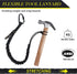 TRSMIMA Safety Tether Lanyard Tool - 2 pack Fall Protection Retractable Lanyard with Single Aluminum Screw Lock Carabiner Metal Buckle Adjustable ...
