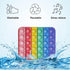 Alphabet Pop Fidget Toy Letters ABC Numbers Learning and Educational Toys Square Sensory Toys Popper Games Gifts for Kids 4 Packs Double Side Maca...