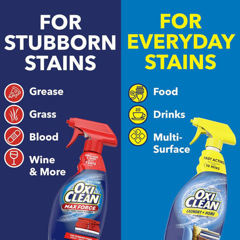 OxiClean Max Force Laundry Stain Remover Spray, 2 fl oz, 2PK...