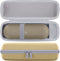 for Beats Pill Wireless Bluetooth Speaker Hard Protective Case with Shoulder Strap, Portable Travel Case Replacement (Champagne Gold Case) - co2CR...