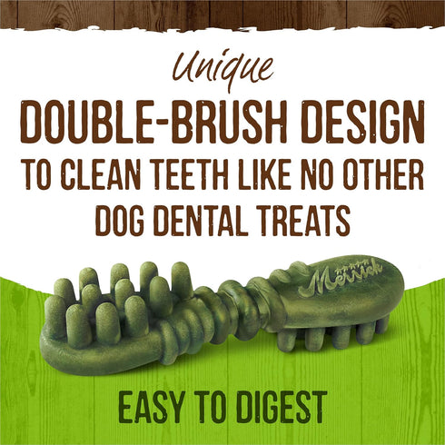 Merrick Fresh Kisses Natural Dental Chews Infused With Coconut And Botanical Oils For Medium Dogs 25-50 Lbs - 6 ct. Bag...