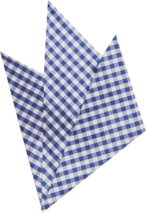 Jacob Alexander Gingham Checkered Pattern Pocket Square...