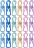 Mr. Pen- Chip Clips, 18 Pack, 2 Inch, Pastel Colors, Utility Steel PVC-Coated Clips, Bag Clips, Chip Clip, Metal Clips, Chip Bag Clip, Food Clips,...