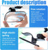 1 PC Car Interior Baby Viewing Mirror, Large Field of View Curved Mirror No Need to Look Back, Sun Visor Clip-on Installation Multiangle Adjustabl...