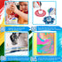 7 Pcs Paint Pour Cup Bundle 3 Pcs Acrylic Paint Pouring Cup Multi Channel Split Cup for Paint Pouring 2 Pcs Large Open Cup 2pcs Flower Pour Cup fo...