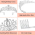 Silver Crowns for Women Rhinestone Princess Tiara with Combs for Birthday Prom Bridal Shower Wedding Halloween Party...