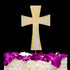Ella Celebration Cross Cake Topper, Religious Wedding, Baptism, Christening, Dedication, First Communion, Christian Decoration (Gold)...