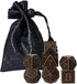 UDIXI Metal DND Dice Maze Carved D&D Dice Set 7PCS Copper Metal Dice with Leather Pouch for Dungeons and Dragons Role Playing Games...