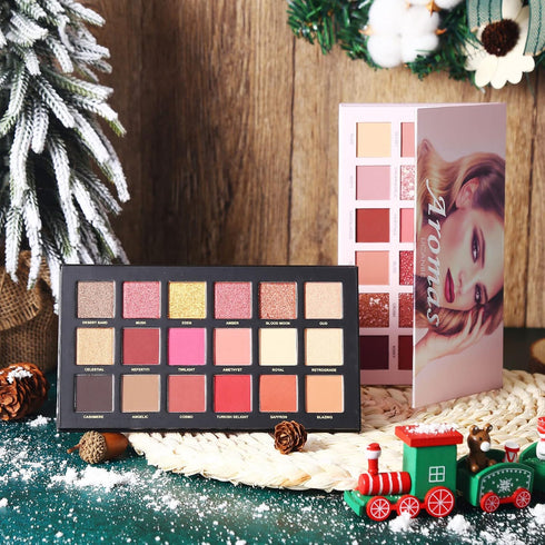 CHARMCODE 2Pcs Twilight Dusk + Aromas Nude Eyeshadow Palette Makeup Set, Matte Shimmer Glitter Pressed Pearl All Highly Pigmented Blending Powder,...