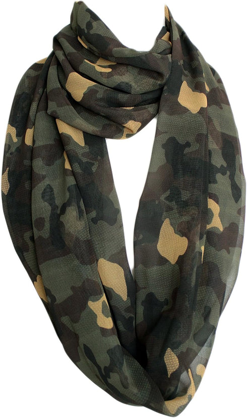 Camouflage Infinity Scarf Circle Loop Scarf...