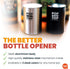 Pop-the-Top Beer Bottle Opener (Black): Automatic Bottle Cap Opener, Push Down Pop Off Bar Tool, Soda and Beer Cap Remover, Cool & Fun Gadget...