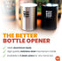 Pop-the-Top Beer Bottle Opener (Stainless): Automatic Bottle Cap Opener, Push Down Pop Off Bar Tool, Soda and Beer Cap Remover, Cool & Fun Gadget...