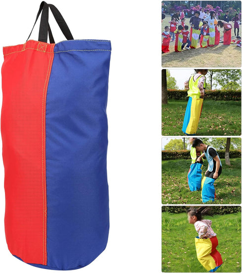 Sack Race Bag, Foldable Kids Portable Outdoor Jumping Sacks, Thickened Oxford Cloth for Children Game Balance Training...