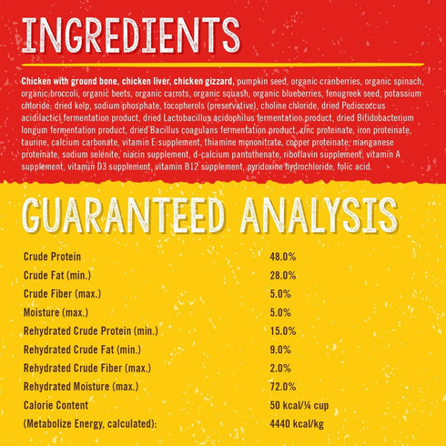 Stella & Chewy's Freeze Dried Raw Chewy’s Chicken Meal Mixers – Dog Food Topper for Small & Large Breeds – Grain Free, Protein Rich Recipe – 3.5 o...