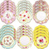 Fancy Land Floral Paper Plates 7.28 Inches Vintage Small Party Plate 24 ct...