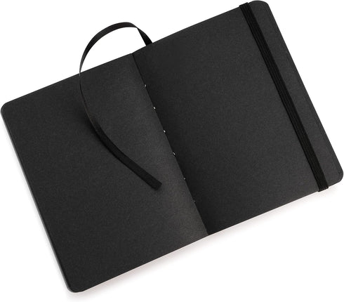Pentalic Traveler Midnight Sketch Black Paper Journal, 160 Pages, Black (3" x 4")...