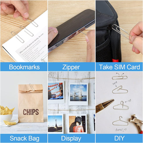 280 Pcs Large Paper Clips, 2 Inch Jumbo Paper Clips, Silver Paperclips, Stainless Steel Paper Clips Large, Paperclips Office for Teacher Supplies ...