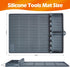 ISSEVE Silicone Griddle Tools Mat for Blackstone, Large Silicone Spatula Mat with Drip Pad, Grill BBQ Caddy Utensils Holder for Kitchen, Cooking &...