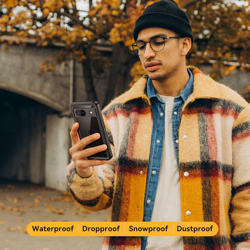 Lanhiem for Pixel 8a Case, IP68 Waterproof Dustproof, Built-in Screen Protector, Rugged Full Body Shockproof Phone Case for Google 8a, Aloe Teal...