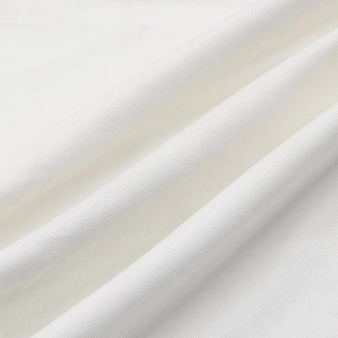 David Angie Double Brushed Poly Knit Fabric Solid Color 4 Way Stretch Spandex Knitting Fabric DBP Fabric by The Yard for Clothes Sewing (White)...