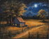 Posterizer 1 pcs- quaint old village-building in nature-night sky 5-Landscape & Nature Art-Floral Botanical Art- Decor for Home & Office- unframed...