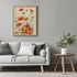 Posterizer 1 pcs-wild dainty orange flowers-minimalist design-Floral & Botanical Art-Abstract & Modern Art-Decor for Home & Office- UNFRAMED Wall ...