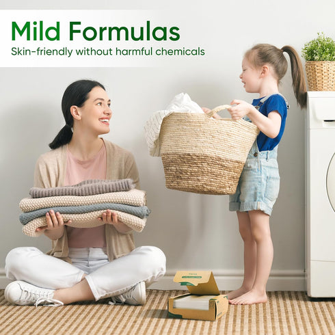 Travel Laundry Detergent Sheets Eco-friendly 300 Loads Fisroa Clothes Washing Detergent Sheets Plastic-Free Washer Sheets, Fresh Linen Scent Liqui...