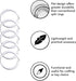 Flat Key Rings Key Chain Metal Split Ring 30pcs (Round 3/4 Inch, 1 Inch and 1.25 Inch Diameter), for Home Car Keys Organization, Nickel Plated Sil...