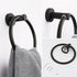 NearMoon 2 Pieces Bathroom Hardware Accessories, Towel Ring and Toilet Paper Holder- Stainless Steel Bathroom Towel Hanger and Hand Towel Holder, ...