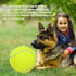Pomeat 2 PCS Gaint Tennis Ball for Dogs, 9.5" Inflatable Large Tennis Balls Pet Chew Toy, Inflatable Rubber Non-Toxic Pet Toy Balls with Pump & Ne...