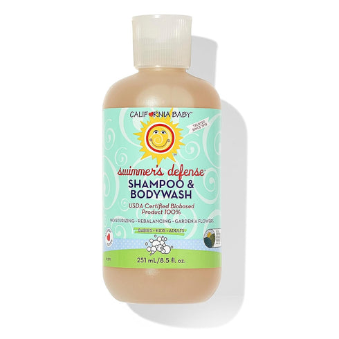 California Baby Swimmer's Defense | Moisturizing After Swim Shampoo For Kids | 100% Plant-Based | Allergy Friendly | 251 mL / 8.5 fl. oz....